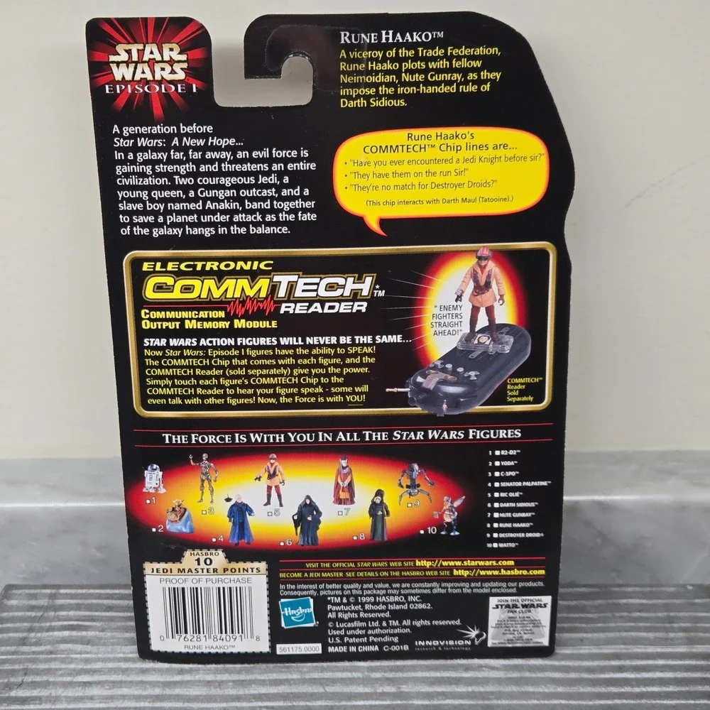 Hasbro Star Wars Episode I Rune Haako Action Figure 3.75